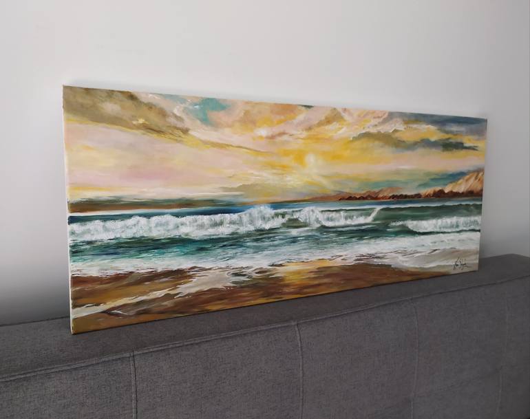 Original Realism Beach Painting by Fer Salgado