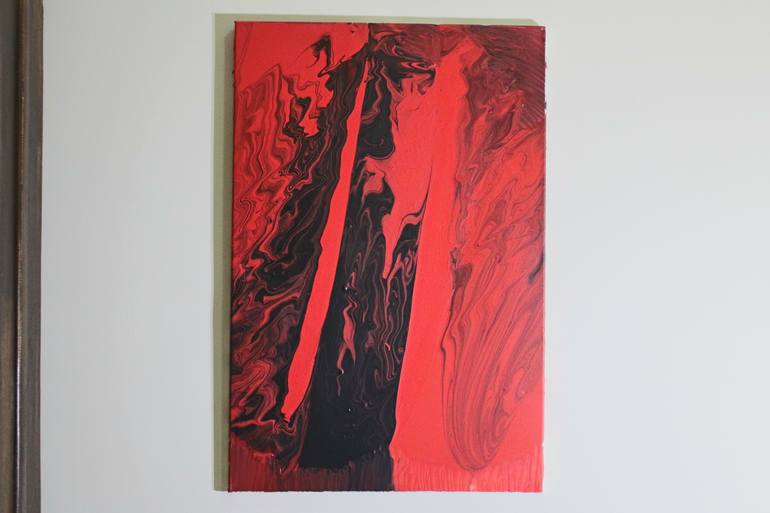Original Abstract Expressionism Abstract Painting by Fluid Oils