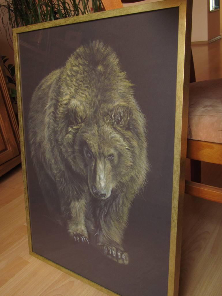 Original Realism Animal Drawing by Kristina Vatova