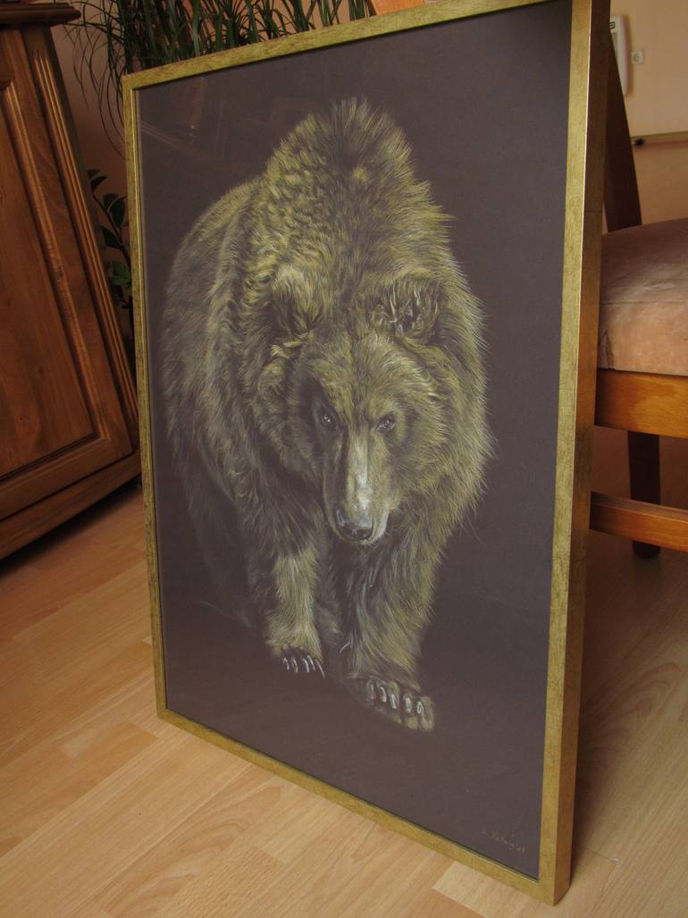 Original Realism Animal Drawing by Kristina Vatova