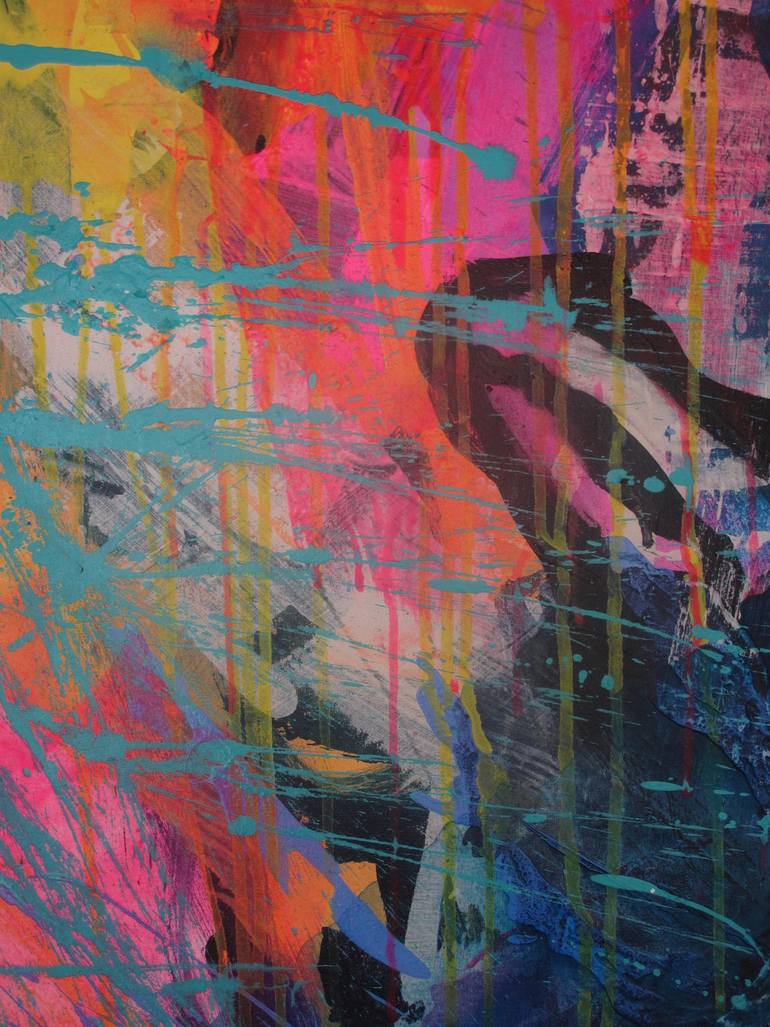 Original Abstract Expressionism Abstract Painting by Francine Maigne