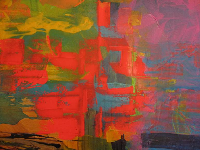 Original Abstract Expressionism Abstract Painting by Francine Maigne