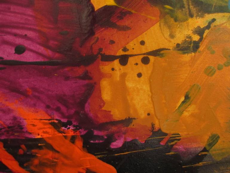Original Abstract Expressionism Abstract Painting by Francine Maigne