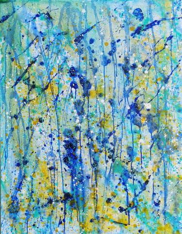 Original Abstract Expressionism Abstract Paintings by Elena Glory
