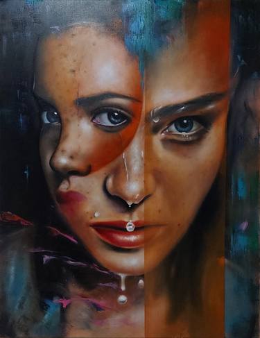 Original Portrait Painting by Vlatko Tasevski