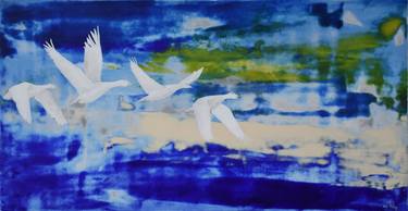 Original Figurative Nature Paintings by Kay Sleking