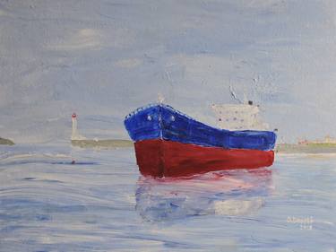 Original Impressionism Ship Paintings by Oleksandr Pradidenko