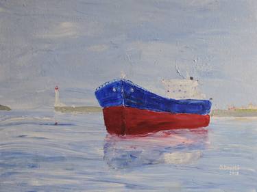 Print of Impressionism Ship Paintings by Oleksandr Pradidenko