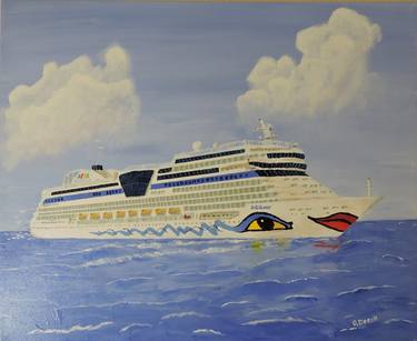 Print of Expressionism Ship Paintings by Oleksandr Pradidenko