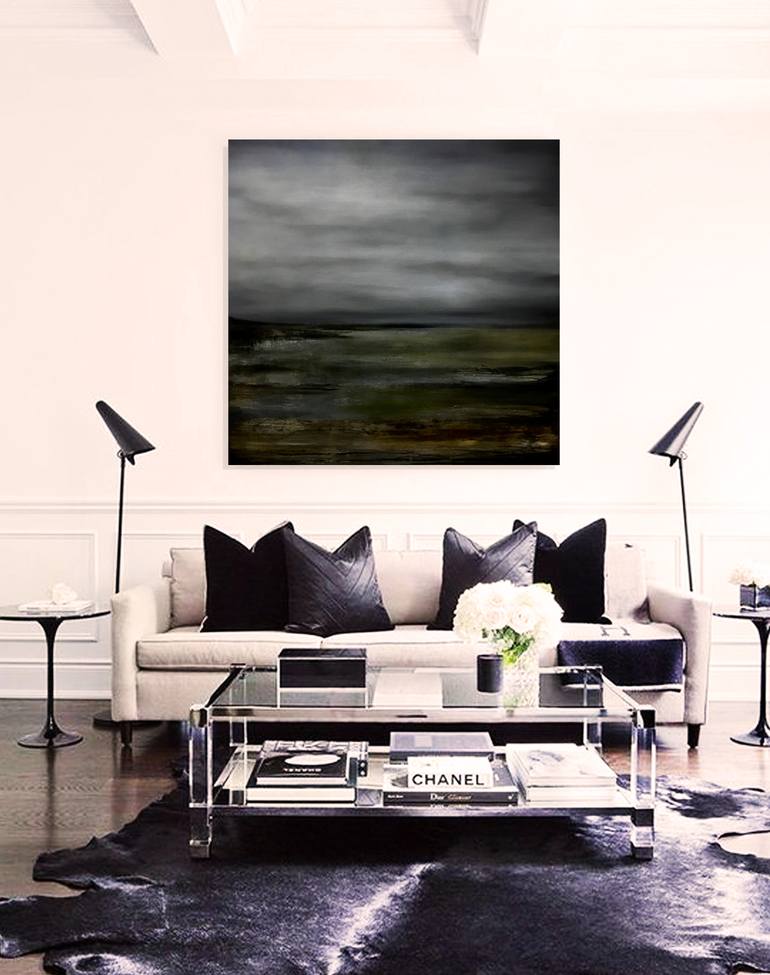 Original Abstract Seascape Painting by Amir Shishehgaran