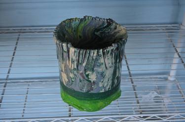 Original Art Deco Floral Sculpture by Donald  Williams