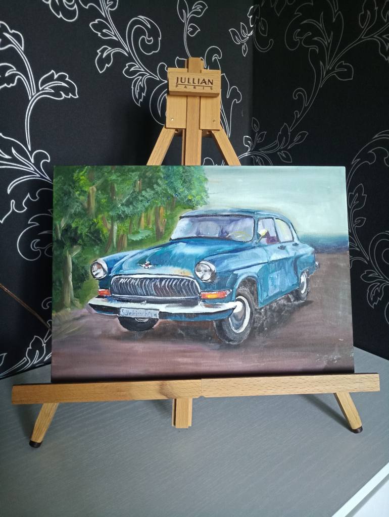 Original Conceptual Automobile Painting by Svetlana Yakimcheva