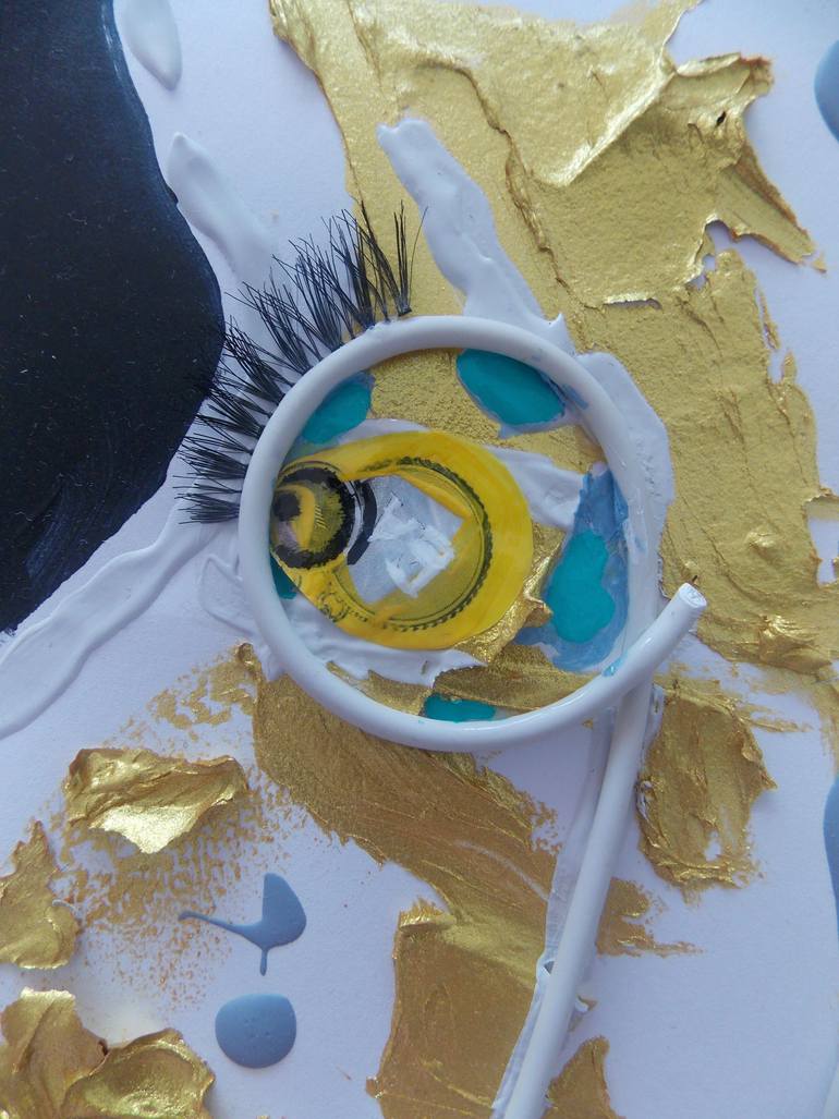 Original Abstract Women Mixed Media by Gabriela Irofte 