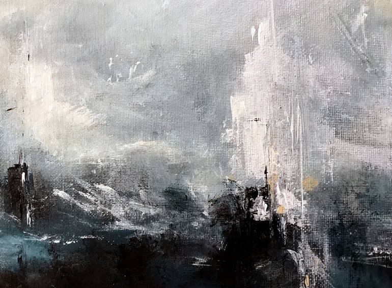 Original Abstract Seascape Painting by Lina Shekhovtsova