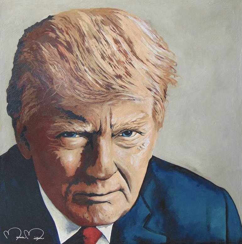 The Forty Fifth Element - Donald Trump Painting by Marnie Miller ...