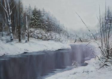 Original Fine Art Landscape Paintings by Larysa Fajak