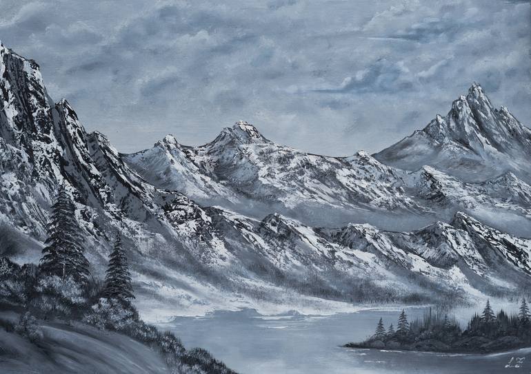 VYSOKE TATRY Painting by Larisa Fajak | Saatchi Art