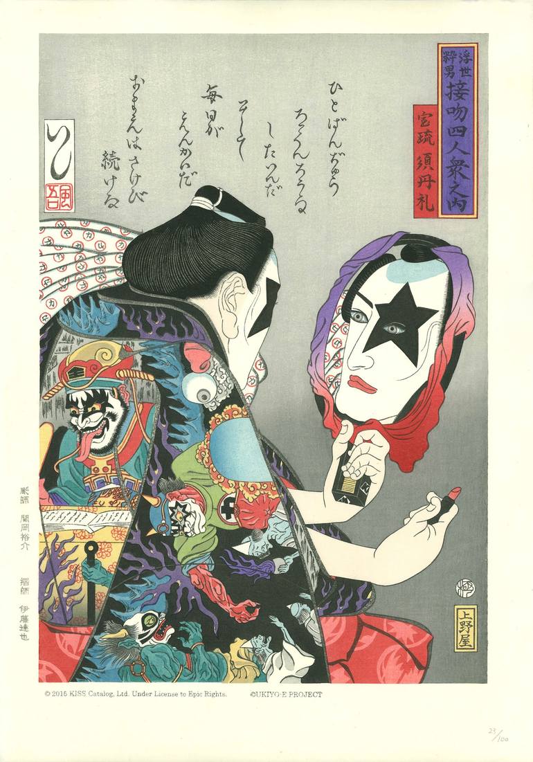 Original Celebrity Printmaking by ukiyo-e project
