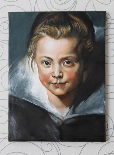 Peter Paul Rubens, A child’s head (Portrait of Clara Serena Rubens). Copy. thumb