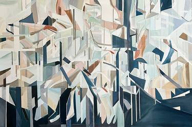 Original Abstract Architecture Paintings by Sarah May Hollis