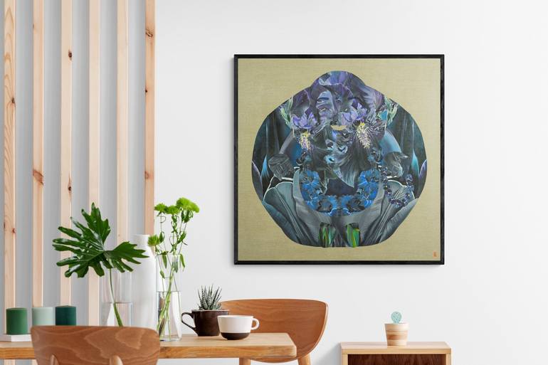 Original Abstract Floral Painting by Haejin Yoo