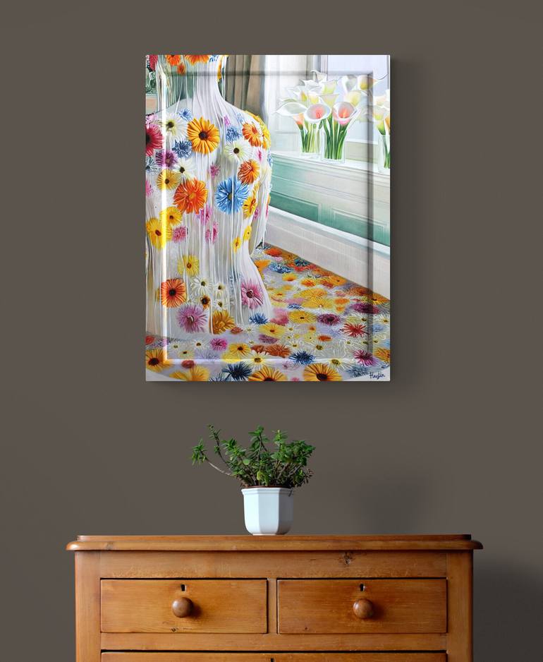 Original Abstract Women Painting by Haejin Yoo