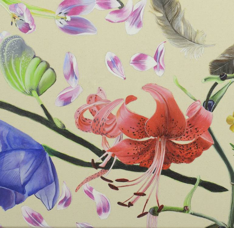 Original Floral Painting by Haejin Yoo