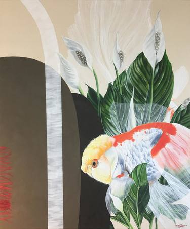 Original Fine Art Fish Paintings by Haejin Yoo