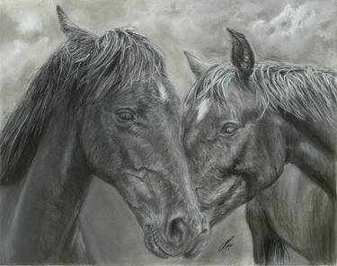 Print of Figurative Horse Drawings by Gigi Barrett