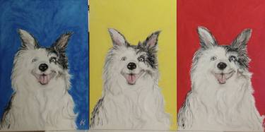 Original Pop Art Dogs Paintings by Gigi Barrett