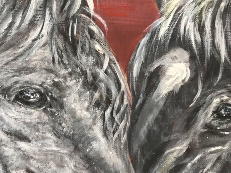 Original Fine Art Horse Painting by Gigi Barrett