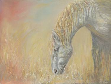Original Figurative Horse Paintings by Gigi Barrett