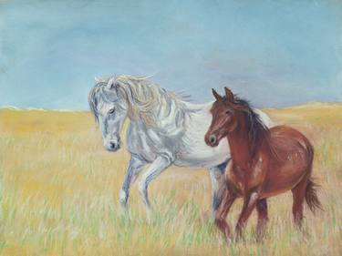 Print of Figurative Horse Paintings by Gigi Barrett