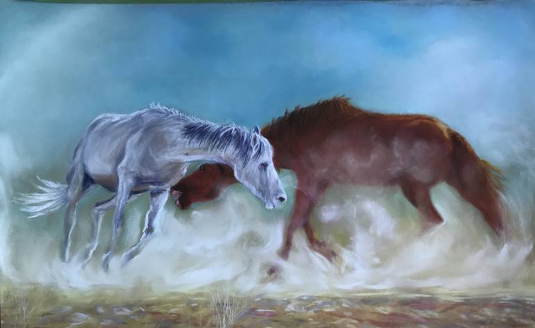 Original Realism Horse Painting by Gigi Barrett