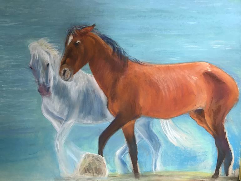 Original Realism Horse Painting by Gigi Barrett