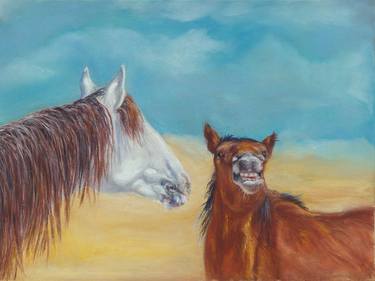 Print of Realism Horse Paintings by Gigi Barrett