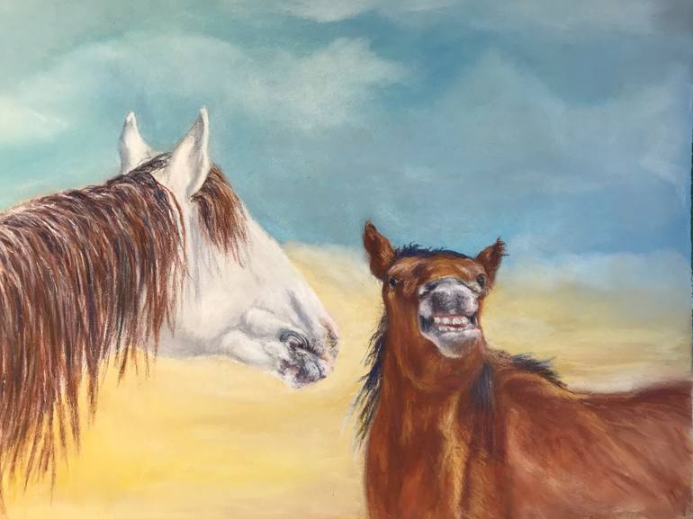 Original Horse Painting by Gigi Barrett