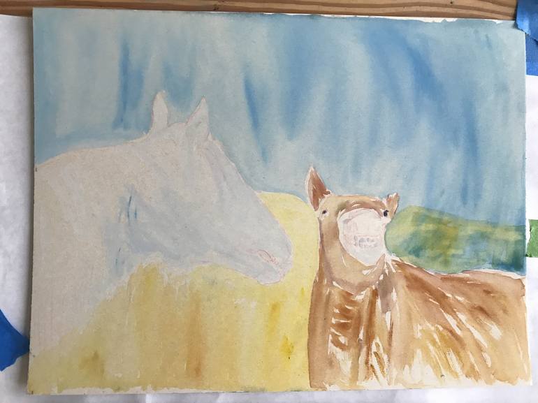 Original Realism Horse Painting by Gigi Barrett