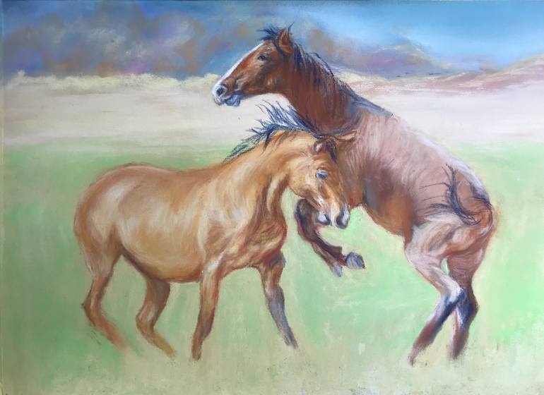 Original Horse Painting by Gigi Barrett