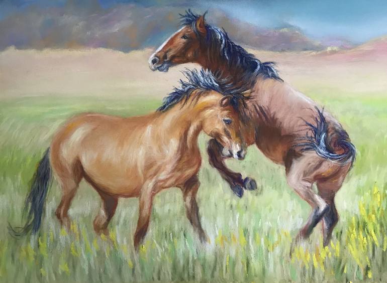 Original Horse Painting by Gigi Barrett