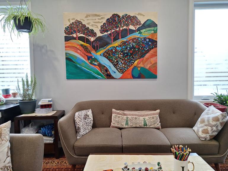 Original Fractal Landscape Painting by Vasko Delev