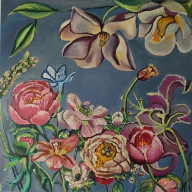 Original Fine Art Floral Paintings by Sofia Gasviani