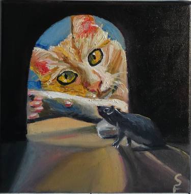 Print of Cats Paintings by Sofia Gasviani