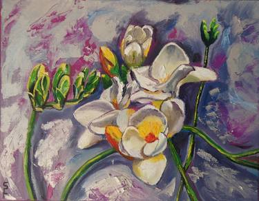 Original Floral Painting by Sofia Gasviani