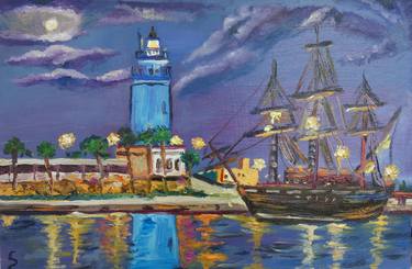Original Contemporary Cities Painting by Sofia Gasviani