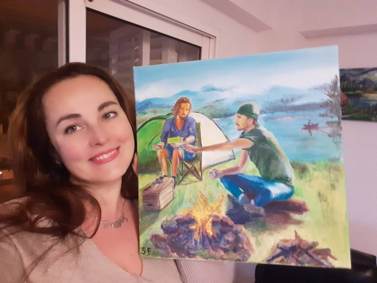 Original Modernism Nature Painting by Sofia Gasviani
