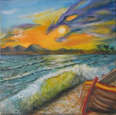 Print of Expressionism Boat Paintings by Sofia Gasviani