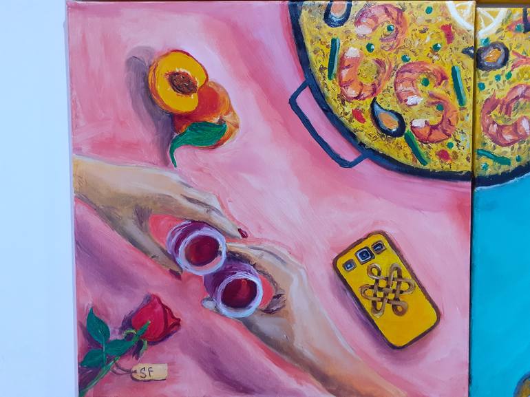 Original Fine Art Food & Drink Painting by Sofia Gasviani