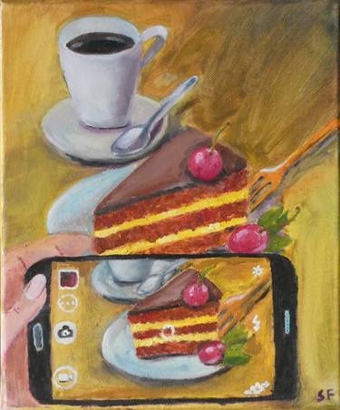 Print of Food & Drink Paintings by Sofia Gasviani