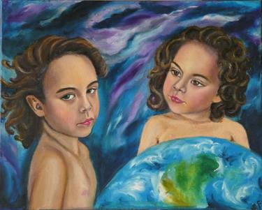 Original Fine Art Kids Paintings by Sofia Gasviani